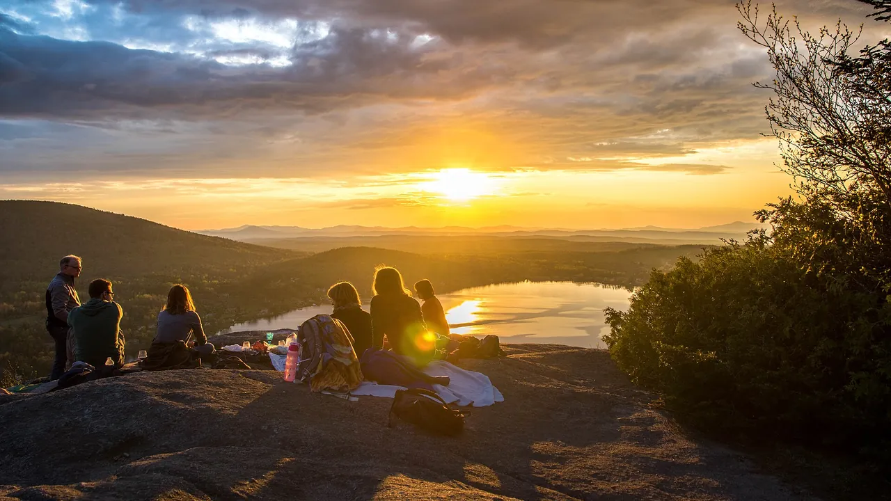 Sunset Picnic — warm lifestyle scene